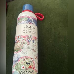 Cath Kidston Pink and Blue Floral Illustrated Stainless Steel reusable bottle♻️